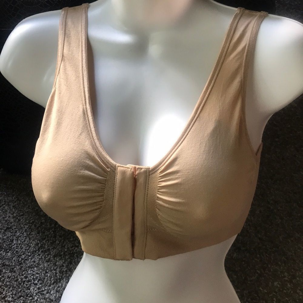 Miracle Bamboo Bra New Nude Beige Size Large